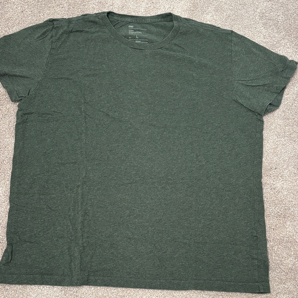 GAP Heather Forest Green Short Sleeve Crew Tee